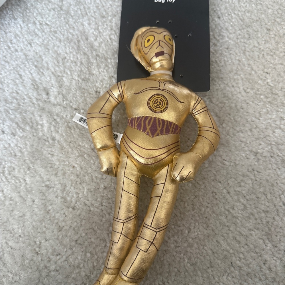 Disney Star Wars Squeak Dog Toy NWT C-3PO Toy